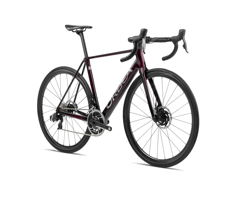 Orbea Orca M10iltd Pwr Road Bike In Wine Red/Titanium