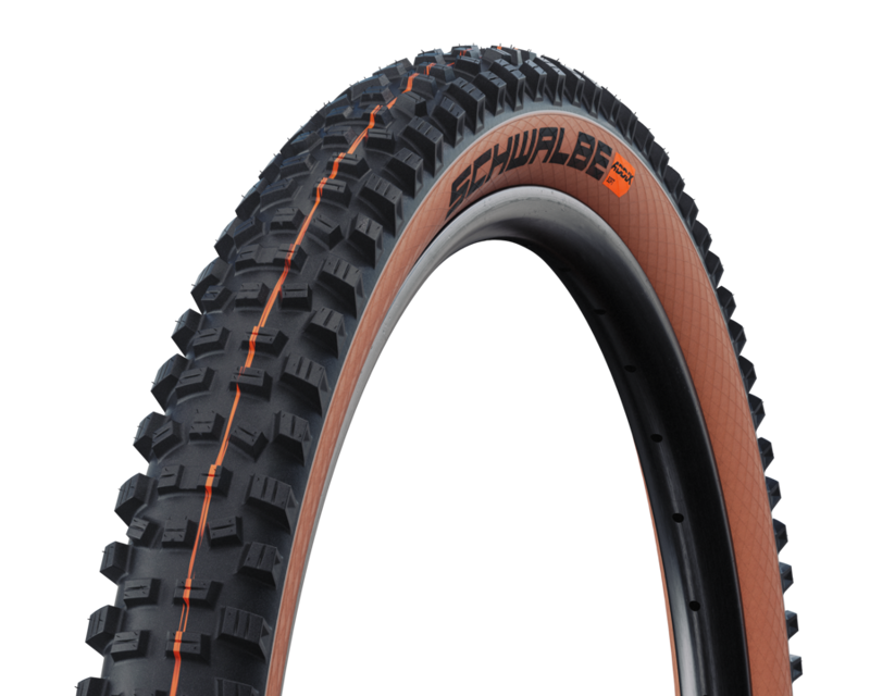 Schwalbe Hans Dampf Addix ST 29x2.60-inch Soft Fld. TLE Tire in Bronze