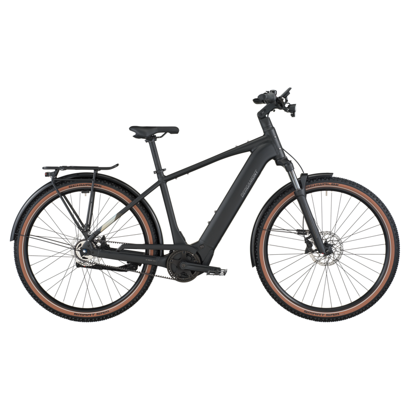 Bergamont E-Horizon SUV 20 Belt E-Trekking Bike in Matt Black