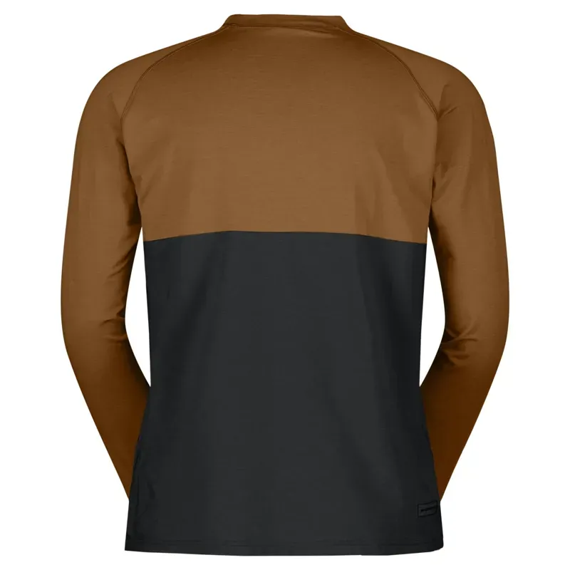 Scott Trail Storm Warm Light LS Men's Tee In Bread Brown-1