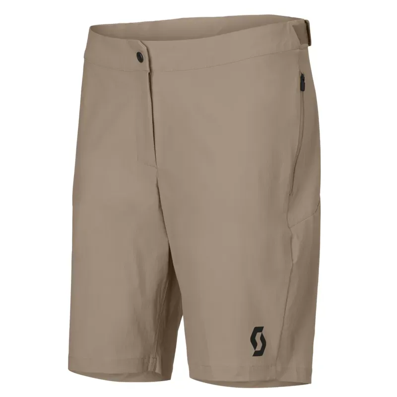 Scott Vertic LT Women's Shorts with Pad in Toast Beige