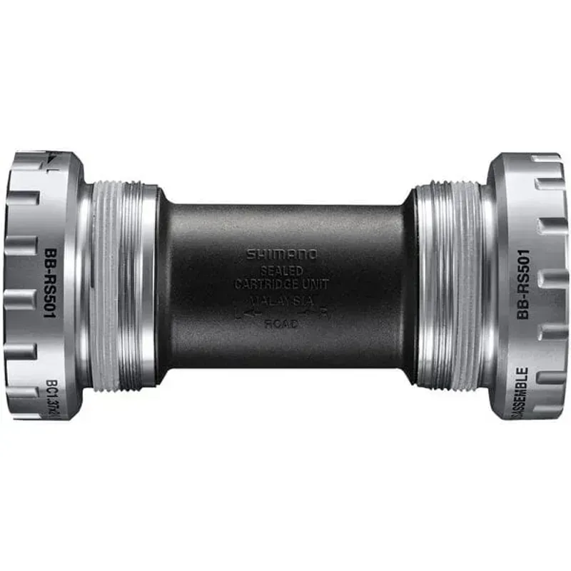 Shimano BBRS501 BS Cups 68/70mm Threaded Bottom Bracket in Black-1
