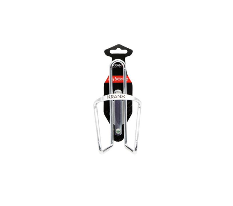 KranX Alloy 6mm Bottle Cage in Silver