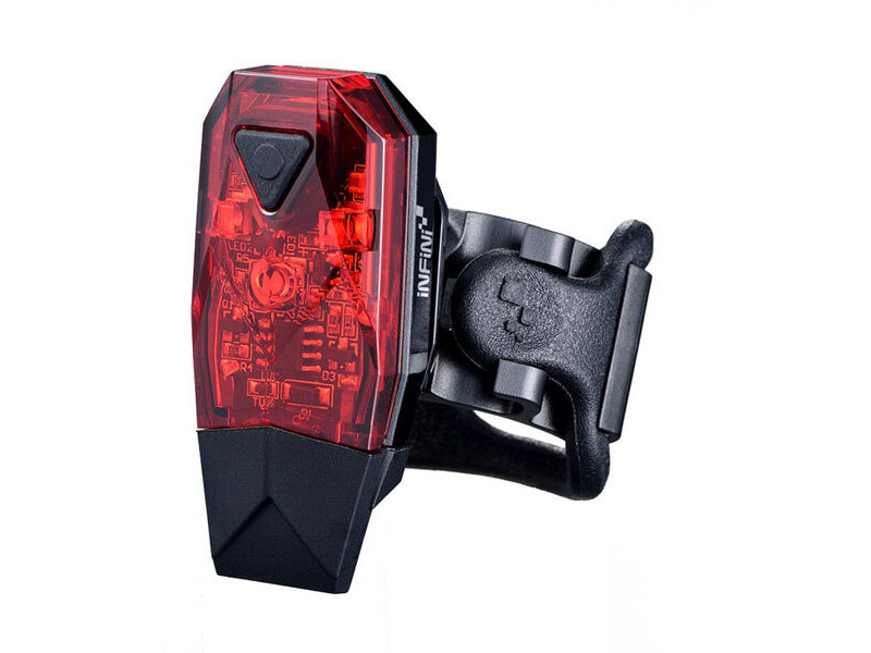 Infini Mini-Lava super bright micro USB rear light, black with red lens click to zoom image