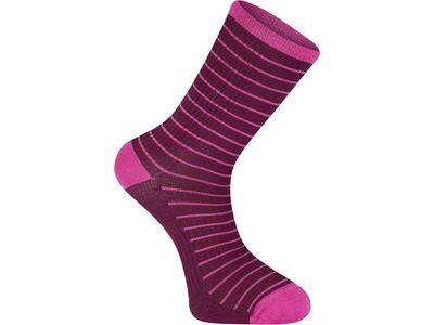 Madison RoadRace Premio extra long sock, fade stripes fig / bright berry