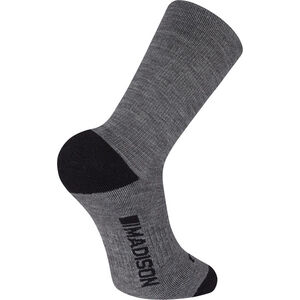 Madison Isoler Merino deep winter sock, slate grey click to zoom image