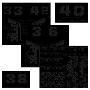 Fox AM Custom Decal Kit 2021  Stealth Black  click to zoom image