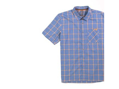 Fox Shop Shirt Orange / Blue Plaid