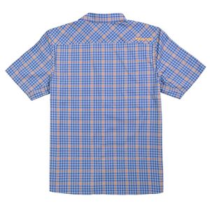 Fox Shop Shirt Orange / Blue Plaid click to zoom image