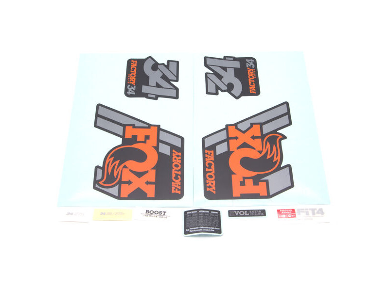 Fox Decal Kit 34 Factory Series 2018 Black click to zoom image
