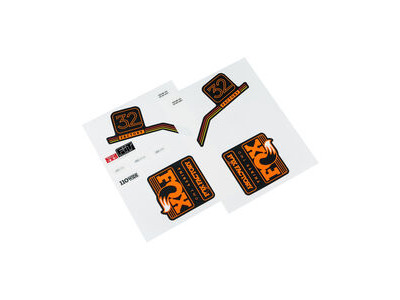 Fox Decal Kit: 32 Factory Series with Orange Logo 2016