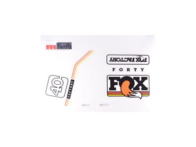 Fox Fork 40 Factory Series Decal Kit 2016 Black / Multi Logo