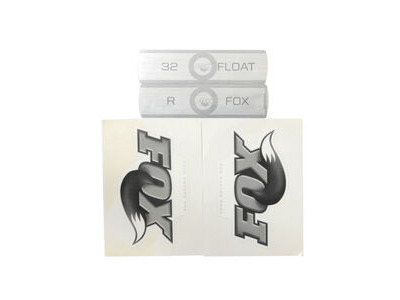 Fox Fork F-S Remote B/W Decal Kit White 2010