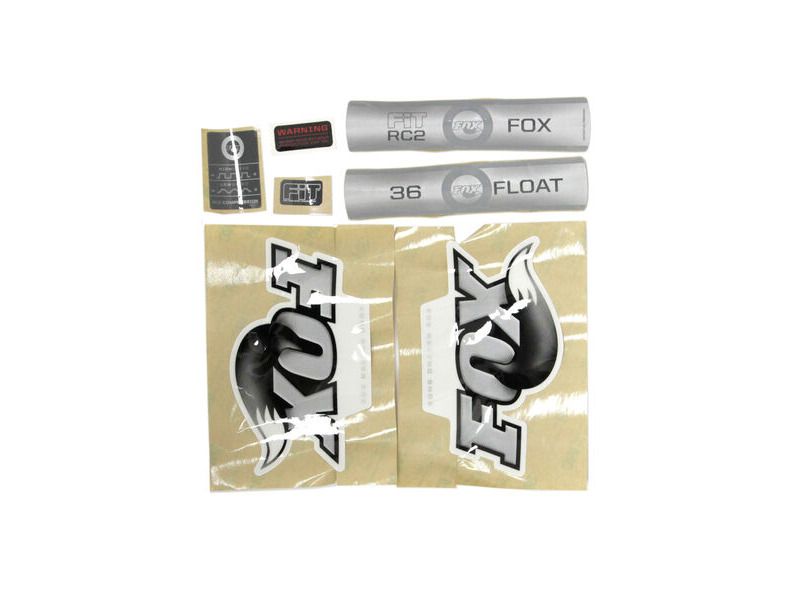 Fox Fork 36 FLOAT RC2 FIT B/W Decal Kit White 2010 click to zoom image