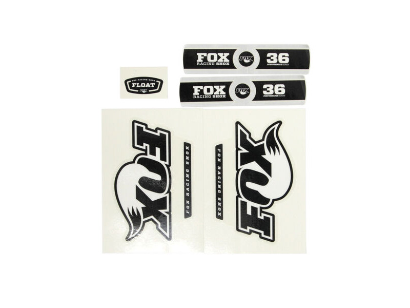 Fox Forf 36 P-S FLOAT R O/B White Lowers Decal Kit 2012 click to zoom image