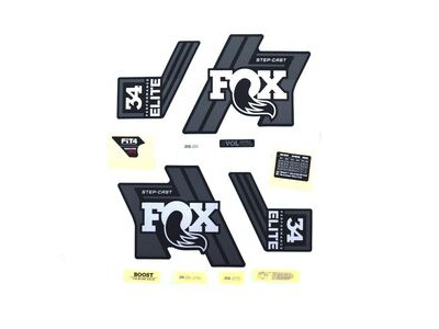 Fox Fork 34 SC P-SE 29 / 27.5 Decal Kit 2019 Matte Black / Black