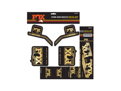 Fox Fork & Shock Decal Kit: AM Heritage Gold 2016
