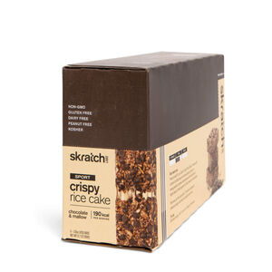 Skratch Labs Sport Crispy Rice Cake - Box of 8 - Chocolate & Mallow click to zoom image