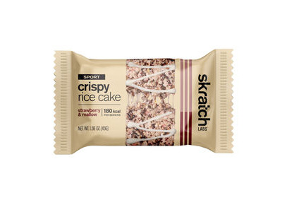 Skratch Labs Sport Crispy Rice Cake - Box of 8 - Strawberries & Mallow