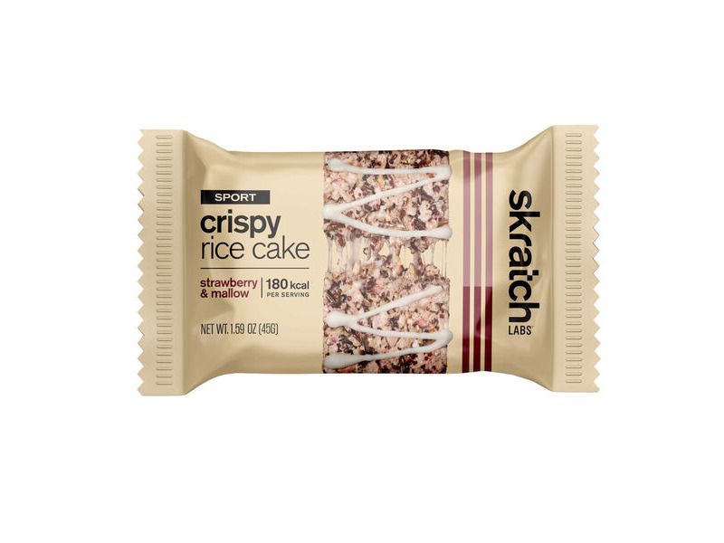Skratch Labs Sport Crispy Rice Cake - Box of 8 - Strawberries & Mallow click to zoom image