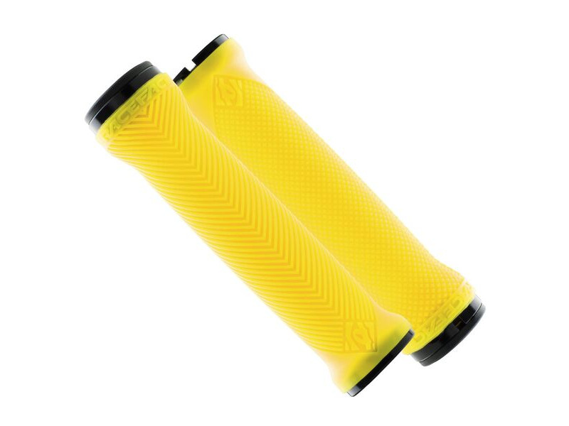 Race Face Love Handle Grips Neon Yellow click to zoom image