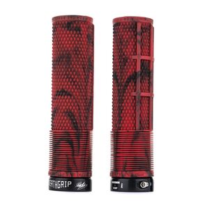 DMR Bikes Deathgrip Non-Flange Soft Marble Red  click to zoom image